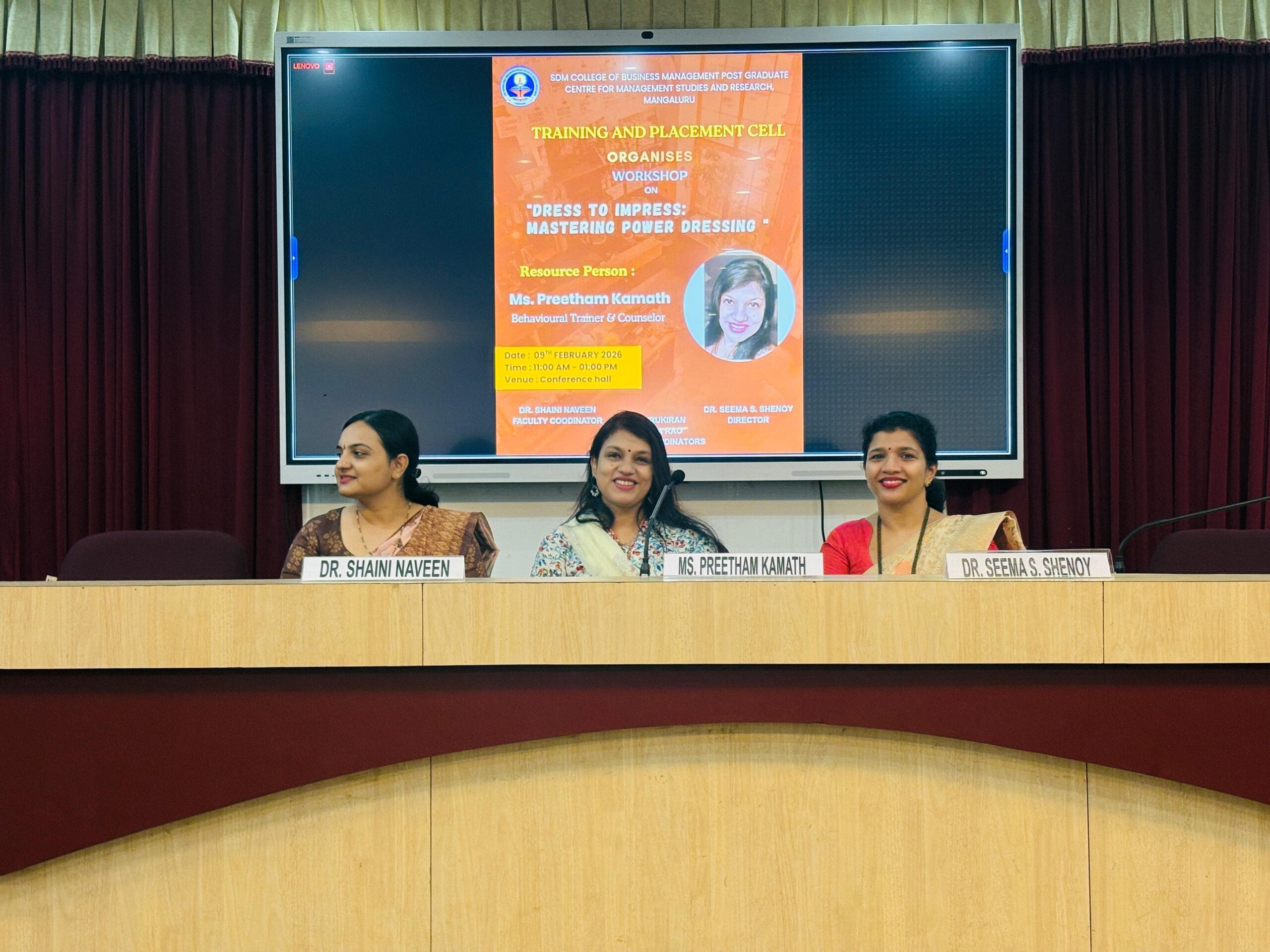 Training & Placement cell workshop – SDM P.G. Centre for Management ...